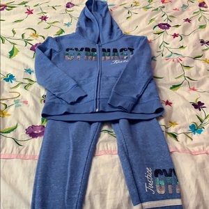 Justice Gymnast sweatsuit set Size 6
